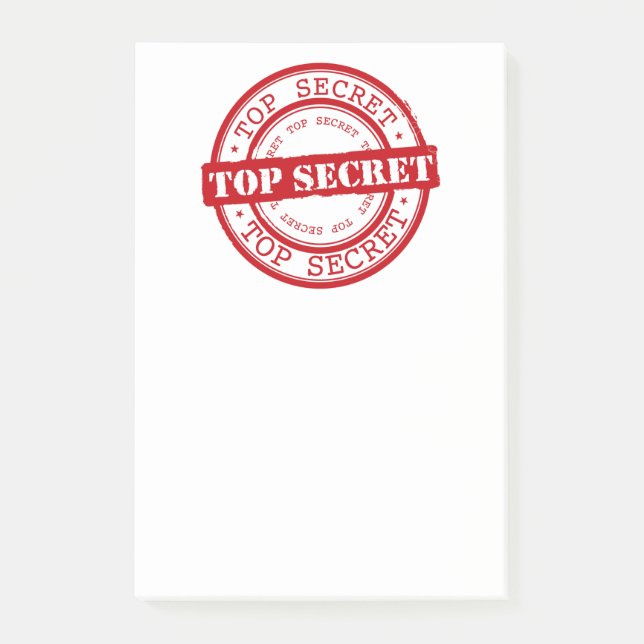 Top Secret Post-it Notes (Front)