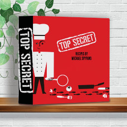 Top secret recipes chef personalized cookbook binder