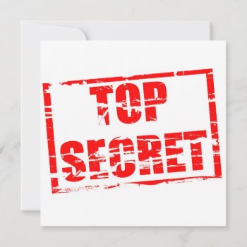 Top Secret Rubber Stamp Effect by Funkyworm at Zazzle