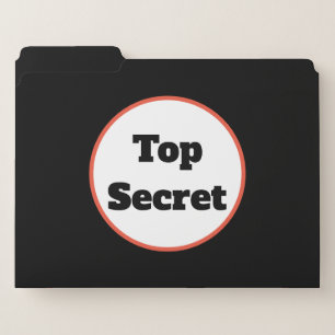 Top Secret Set of File Folders