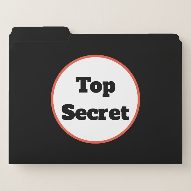 Top Secret Set of File Folders (Front Left)