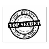 Top Secret Sign Rubber Stamp | Zazzle