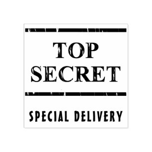 Top Secret /  special delivery Rubber Stamp