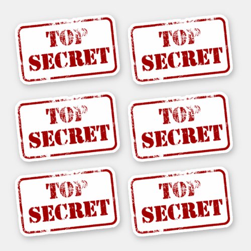 Top Secret Spy Sticker