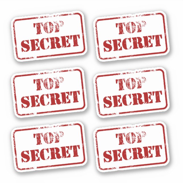 Top Secret Spy Sticker (Front)