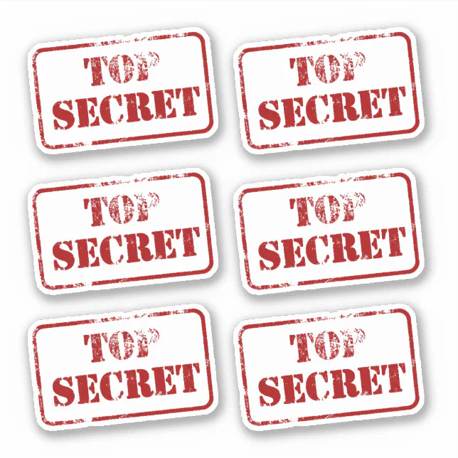 Top Secret Spy Sticker | Zazzle