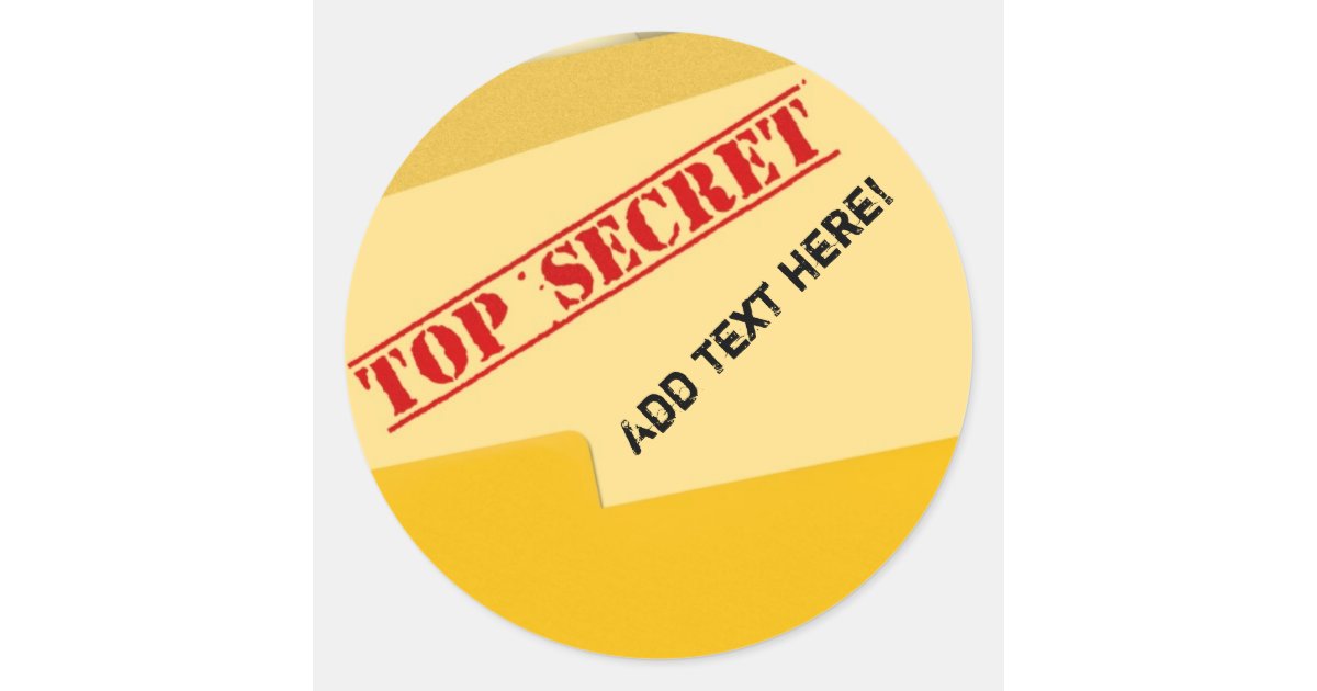 Top Secret Stickers