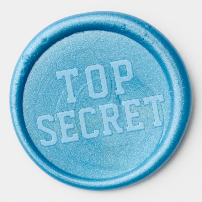 Top Secret Surprise Wax Seal Sticker (Front)