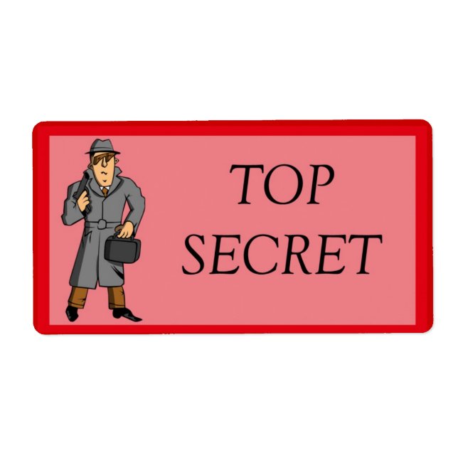 Top Secret With Spy Label (Front)