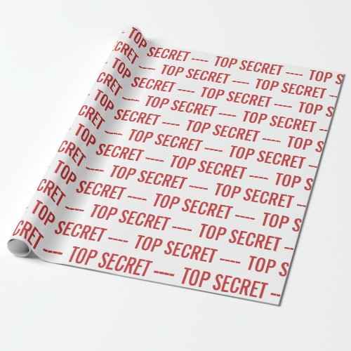 TOP SECRET  WRAPPING PAPER