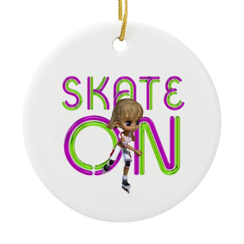 TOP Skate On Ceramic Ornament