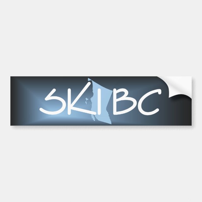 TOP Ski British Columbia Bumper Sticker (Front)
