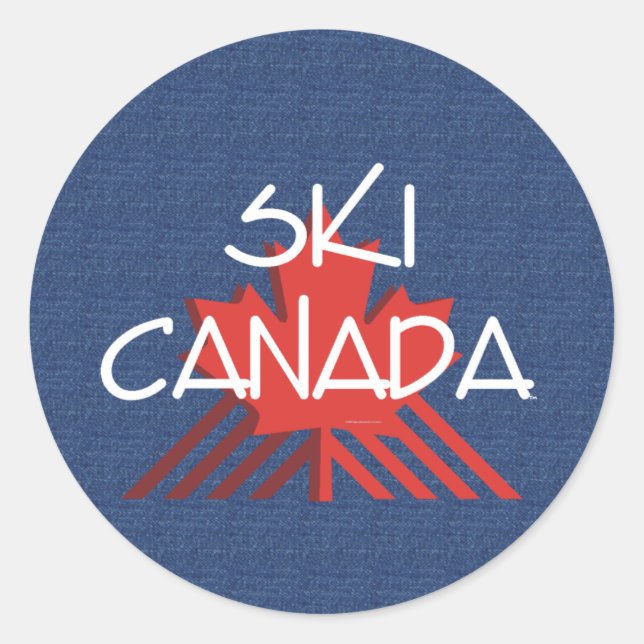 TOP Ski Canada Classic Round Sticker (Front)