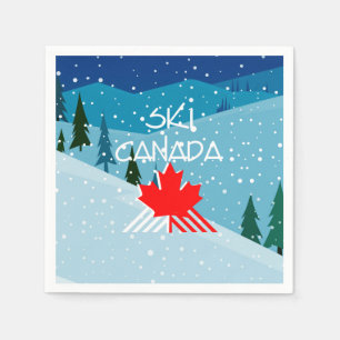 TOP Ski Canada Paper Napkins