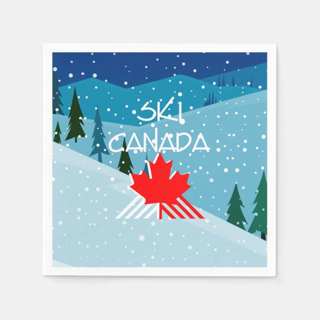 TOP Ski Canada Paper Napkins (Front)
