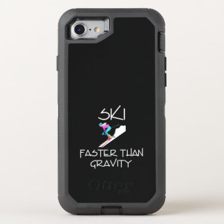 TOP Ski Faster OtterBox Defender iPhone SE/8/7 Case