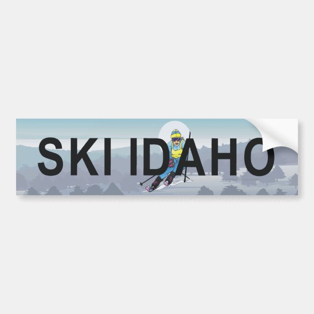 TOP Ski Idaho Bumper Sticker (Front)