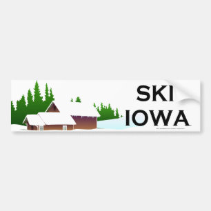 TOP Ski Iowa Bumper Sticker