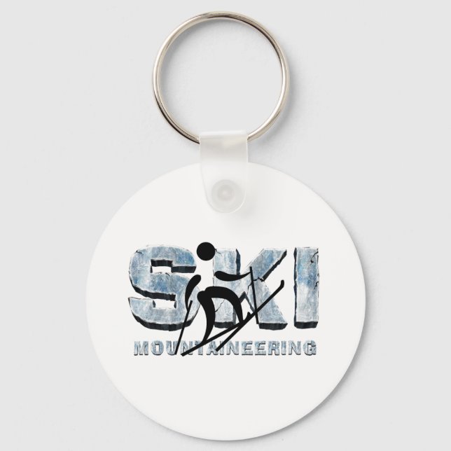 TOP Ski Mountaineering T-Shirts Keychain (Front)
