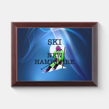 Top Ski New Hampshire Award Plaque by teepossible at Zazzle