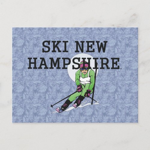TOP Ski New Hampshire Postcard