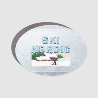 TOP Ski Nordic Car Magnet