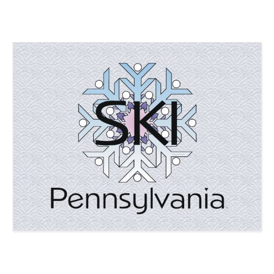TOP Ski Pennsylvania Postcard
