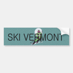 TOP Ski Vermont Bumper Sticker