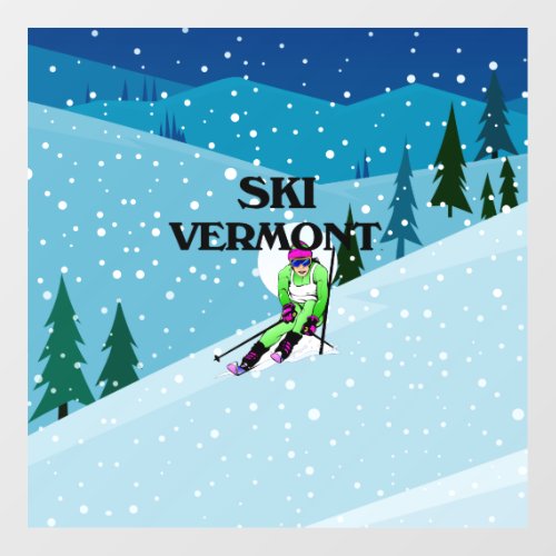 TOP Ski Vermont Floor Decals