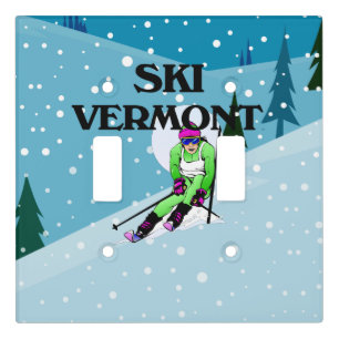 TOP Ski Vermont Light Switch Cover
