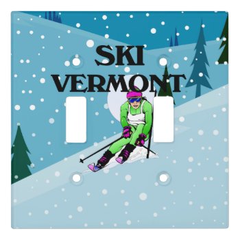 Top Ski Vermont Light Switch Cover by teepossible at Zazzle