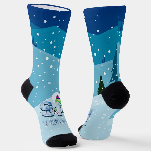TOP Ski Vermont Socks (Angled)