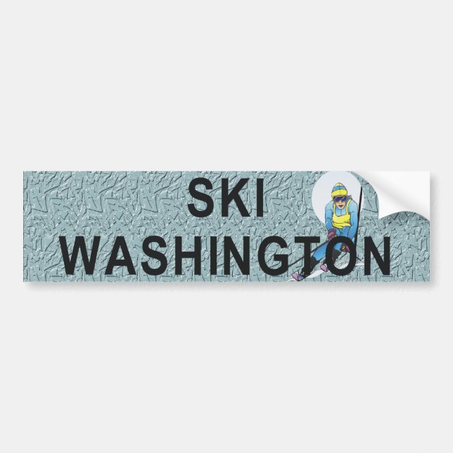 TOP Ski Washington Bumper Sticker (Front)