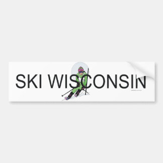 TOP Ski Wisconsin Bumper Sticker