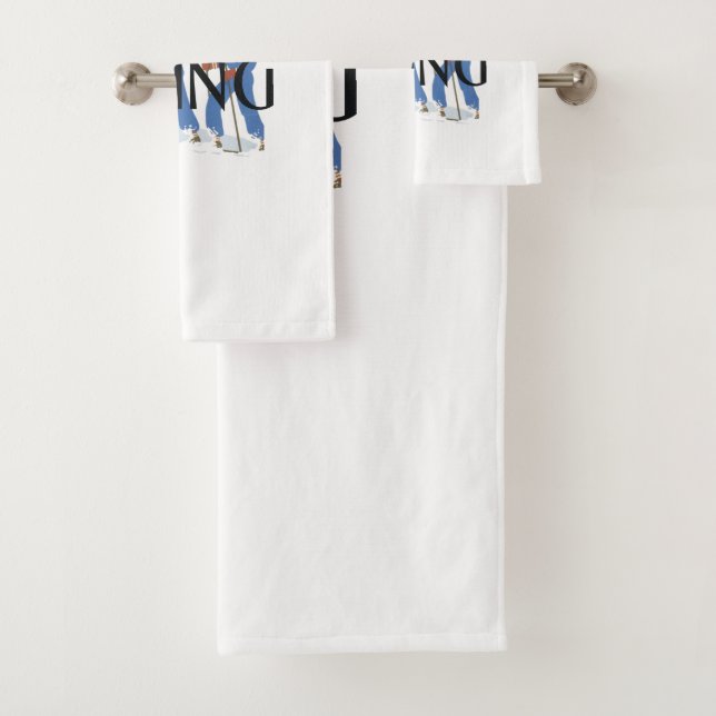 TOP Skiing Bath Towel Set (Insitu)