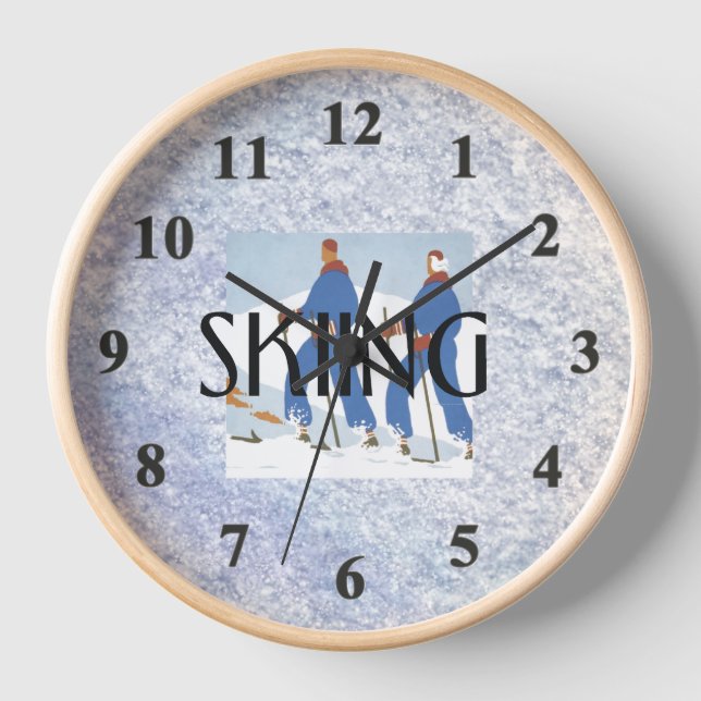 TOP Skiing Clock (Front)