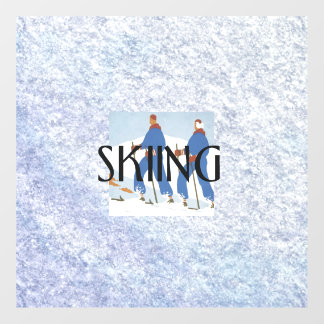 TOP Skiing Floor Decals