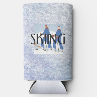 TOP Skiing Seltzer Can Cooler