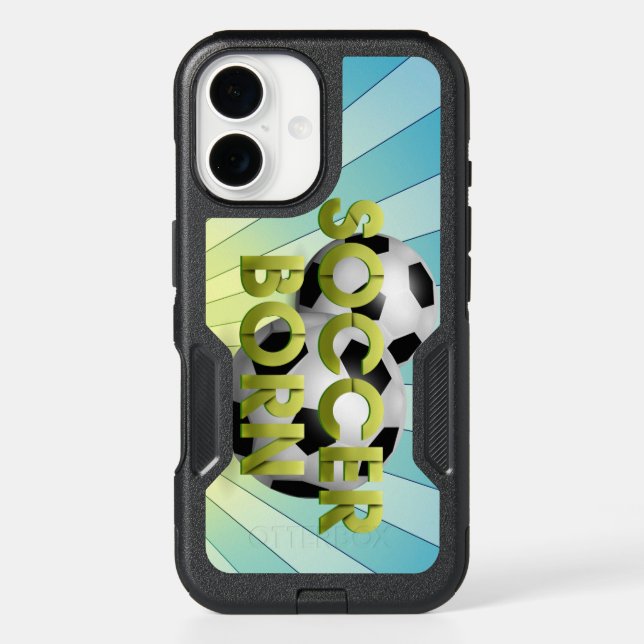 TOP Soccer Born Otterbox iPhone Case (Back)