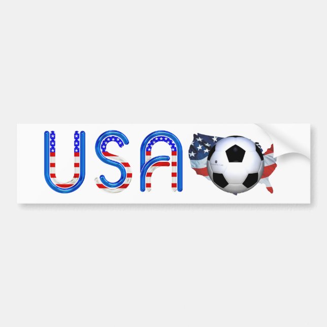 TOP Soccer USA Bumper Sticker (Front)
