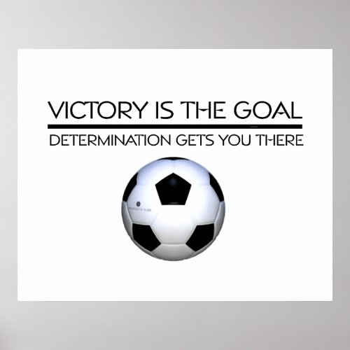 TOP Soccer Victory Slogan Poster