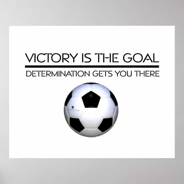 TOP Soccer Victory Slogan Poster (Front)