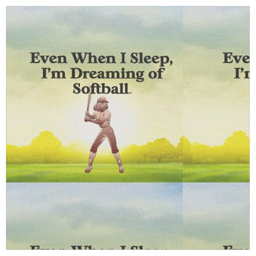 TOP Softball Dreams Fabric