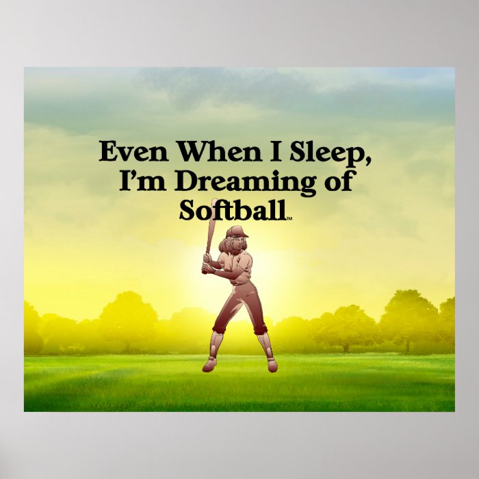 TOP Softball Dreams Print