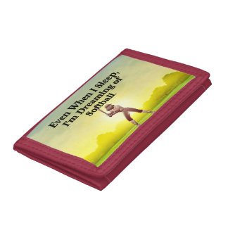 TOP Softball Dreams Trifold Wallet