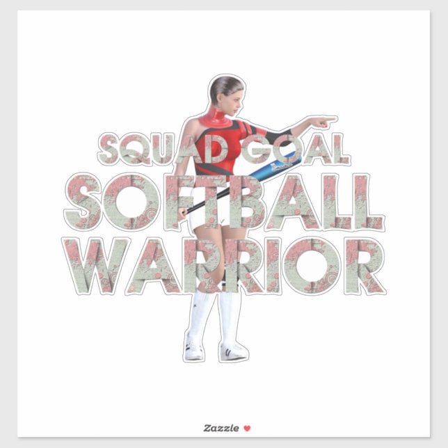 TOP Softball Warrior Sticker (Sheet)