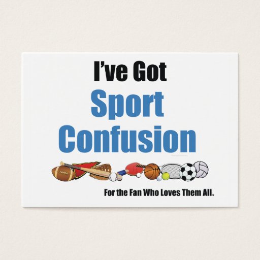 Customizable TOP Sport Confusion Business Card Template