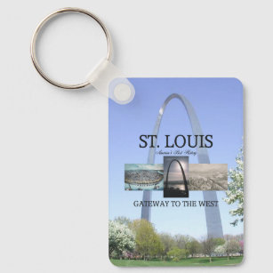 Wholesale St. Louis Keychain - Arch Night Old Style 2-1/4 (DZ)