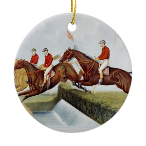 TOP Steeplechase Ceramic Ornament