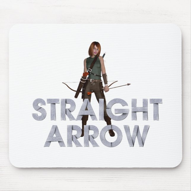 TOP Straight Arrow Mouse Pad (Front)